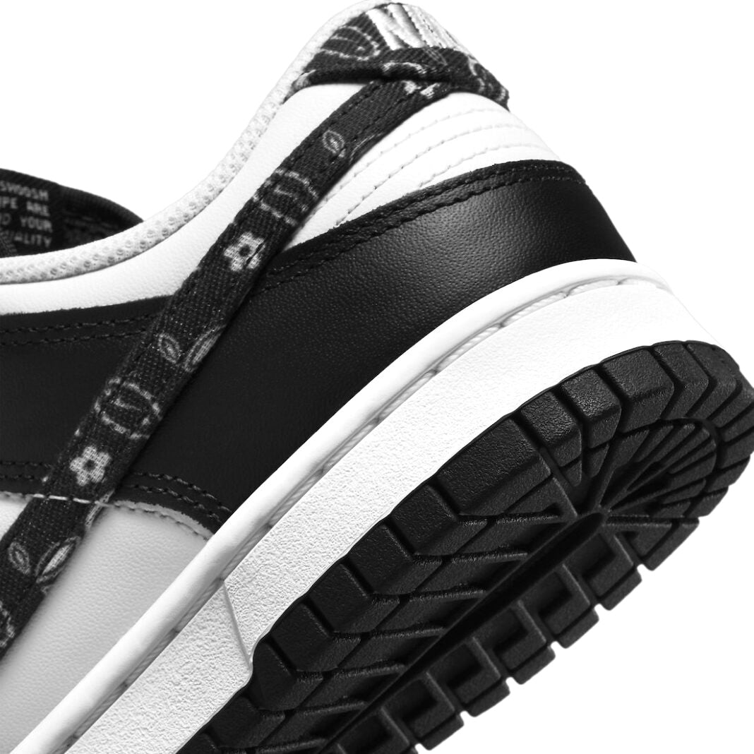 Women's Dunk Low Black Paisley Panda Black White