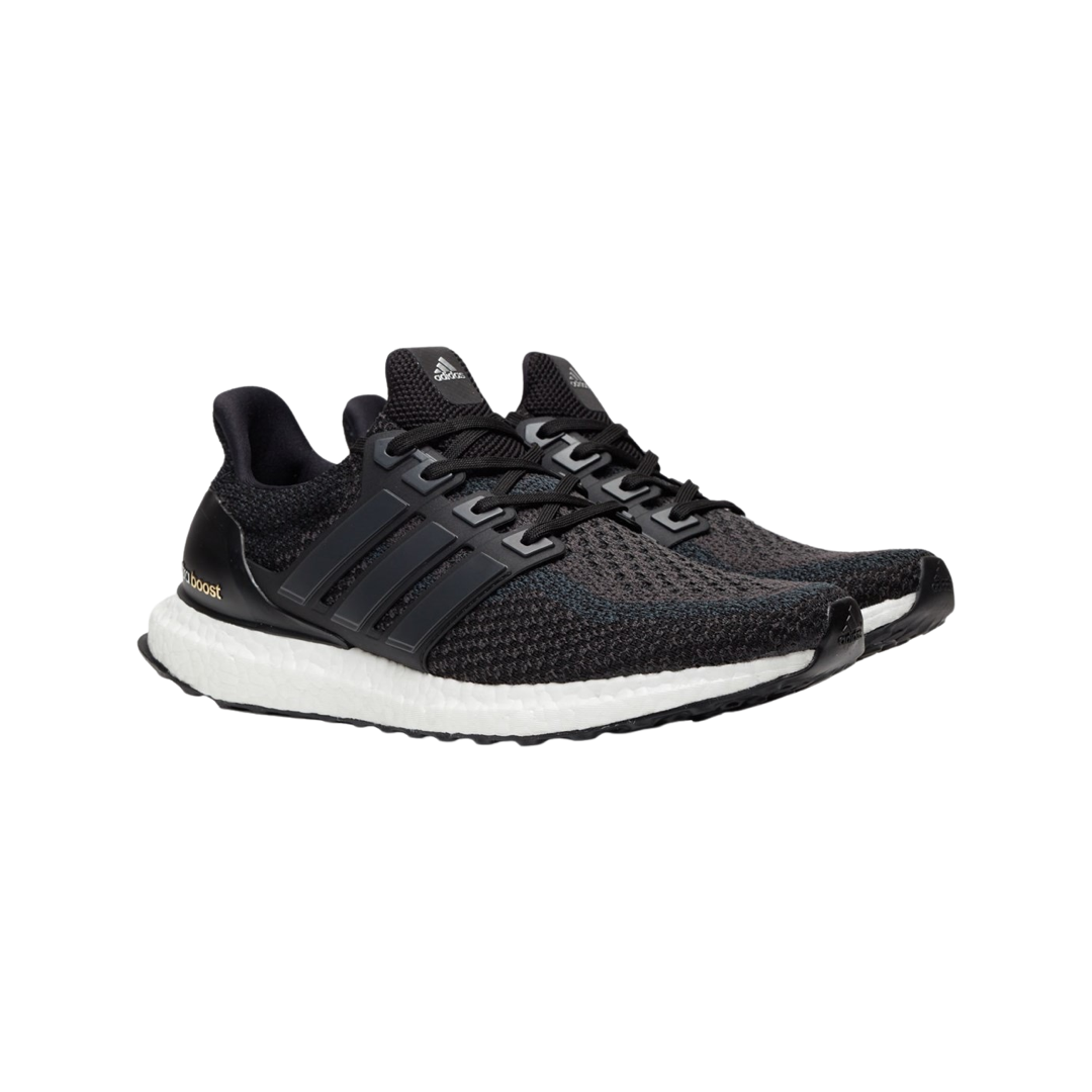 adidas Ultraboost 2.0 Core Black Silver Gold adidas logo