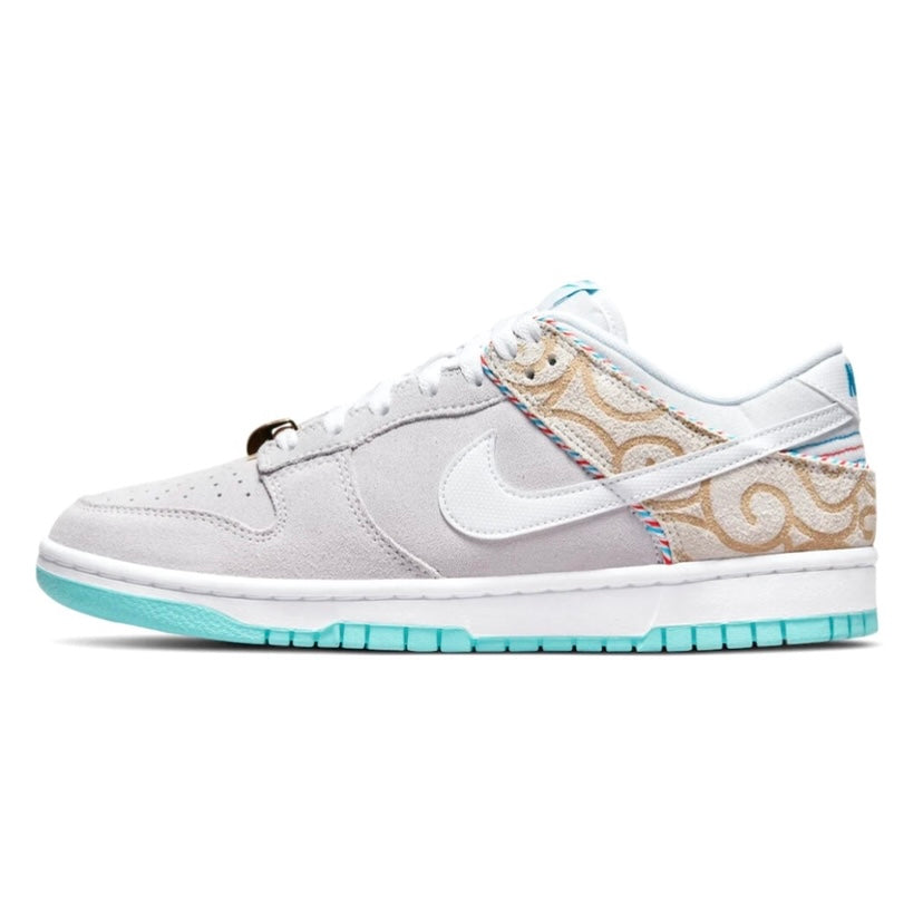 Nike Dunk Low Barber Shop Teal Blue Vast Grey White