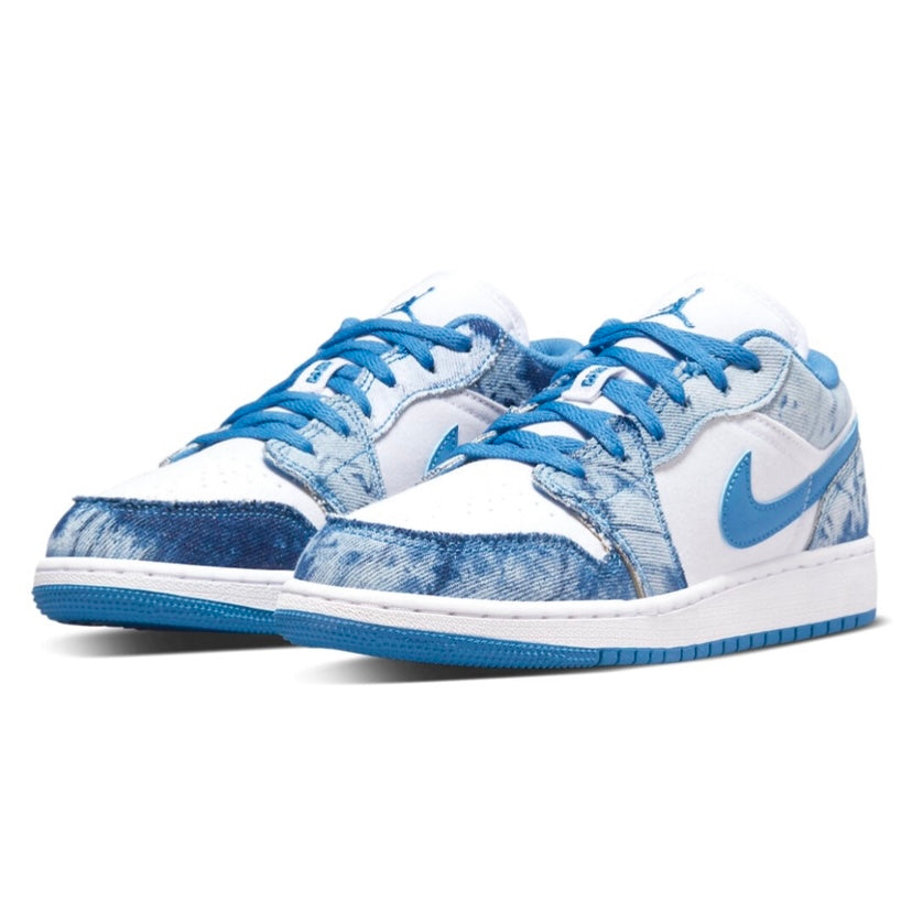 Air Jordan 1 Low GS White Dutch Blue White