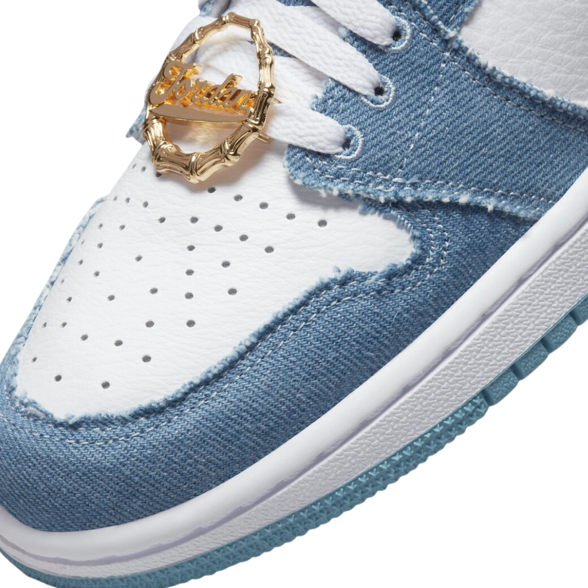 Women's Air Jordan 1 High OG Denim White Boarder Blue