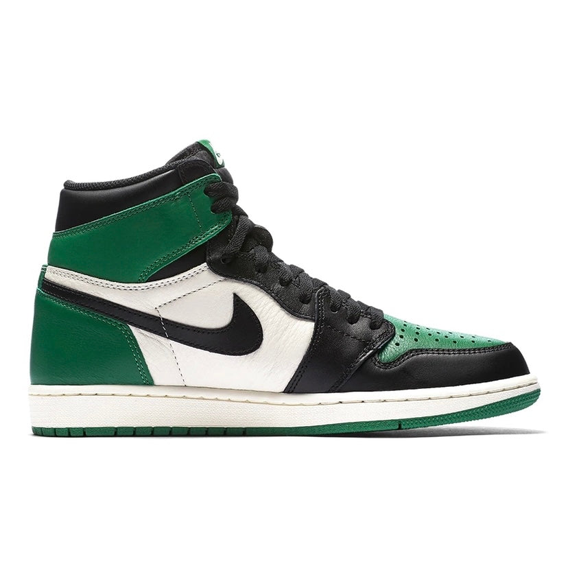 Air Jordan 1 High Retro OG Pine Toe 1.0 Pine Green Black Sail White