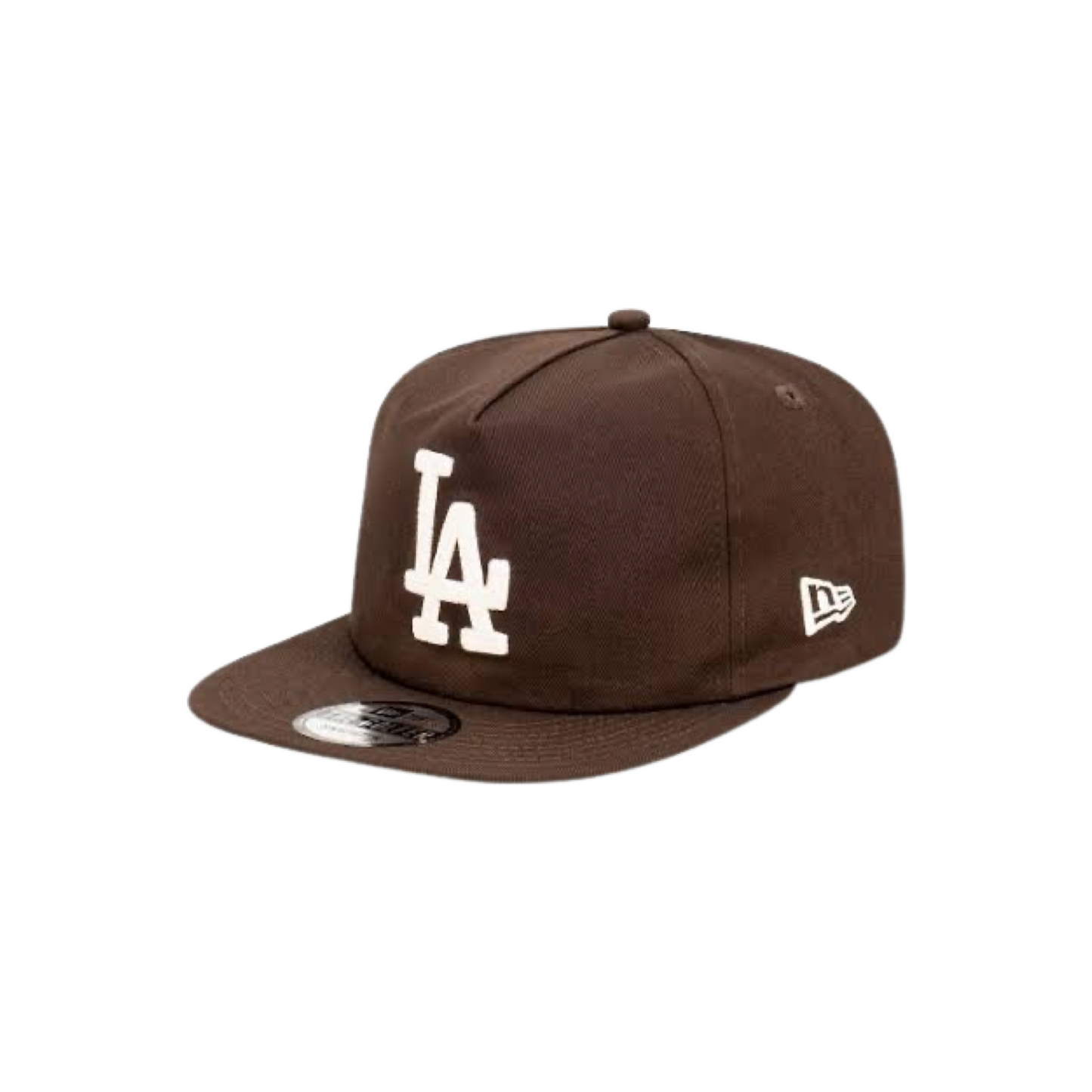 New Era Golfer Cap LA Dodgers Walnut Stone Chain Stitch Snapback Cap