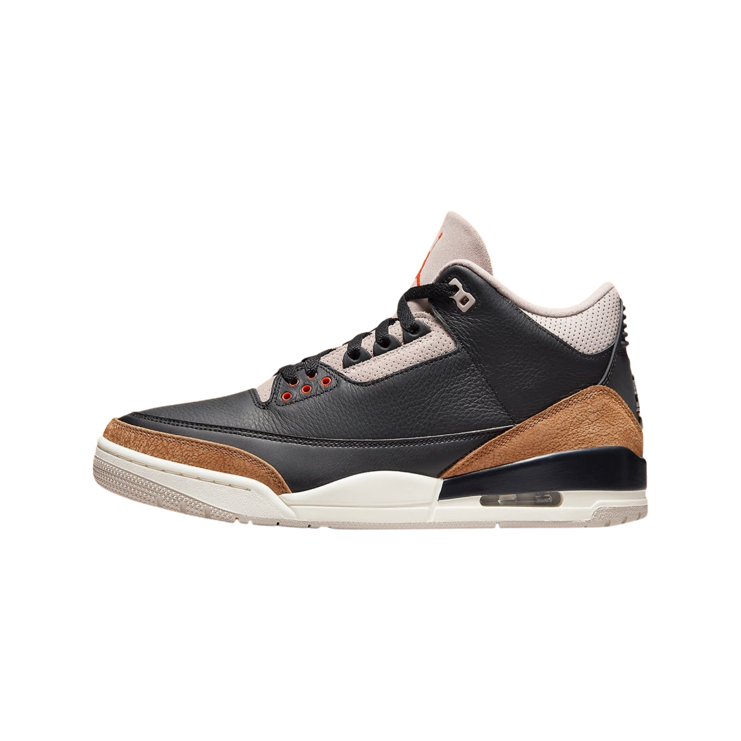 Air Jordan 3 Retro Fossil Stone Black Rush Orange