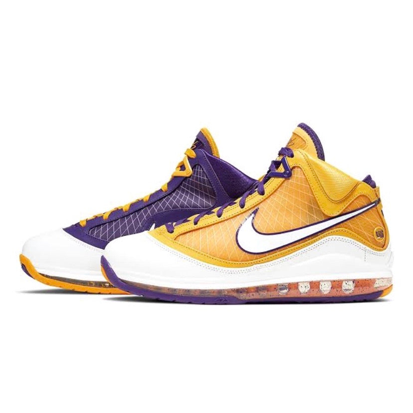 Nike Lebron 7 QS Media Day Court Purple White Amarillo