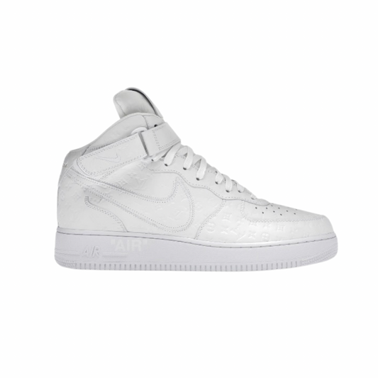 Louis Vuitton x Off White Air Force 1 Mid White White By Virgil Abloh