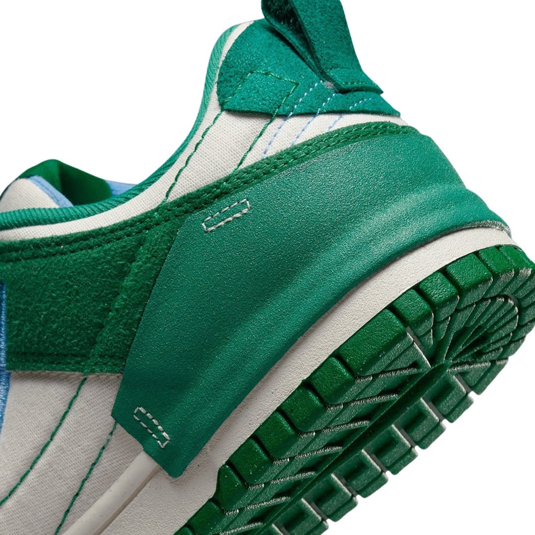 Women's Dunk Low Disrupt 2 White Green University Blue Phantom