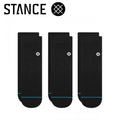 Stance Icon Quarter Socks 3 Pack Black Black