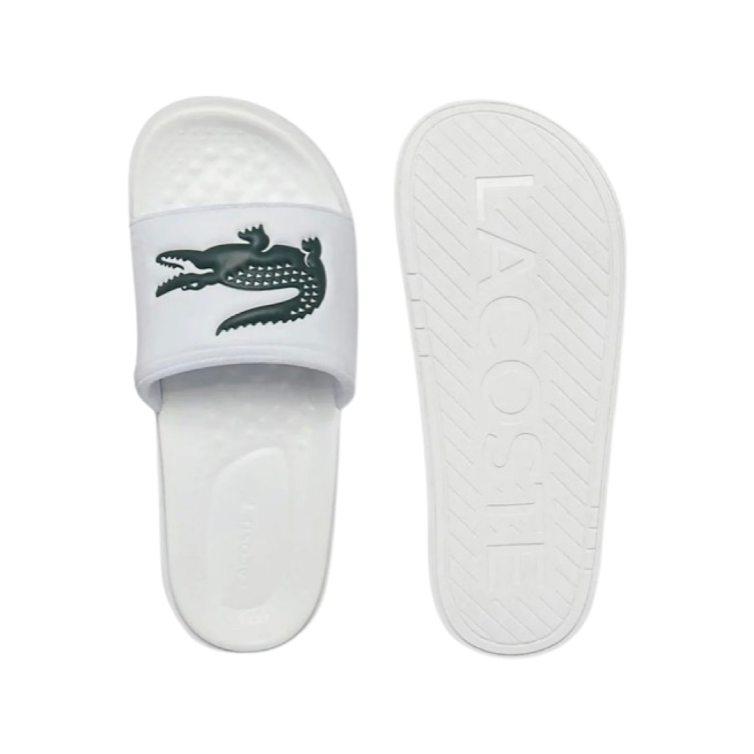 Lacoste Croco Dualiste Slide 0722 White Dark Green