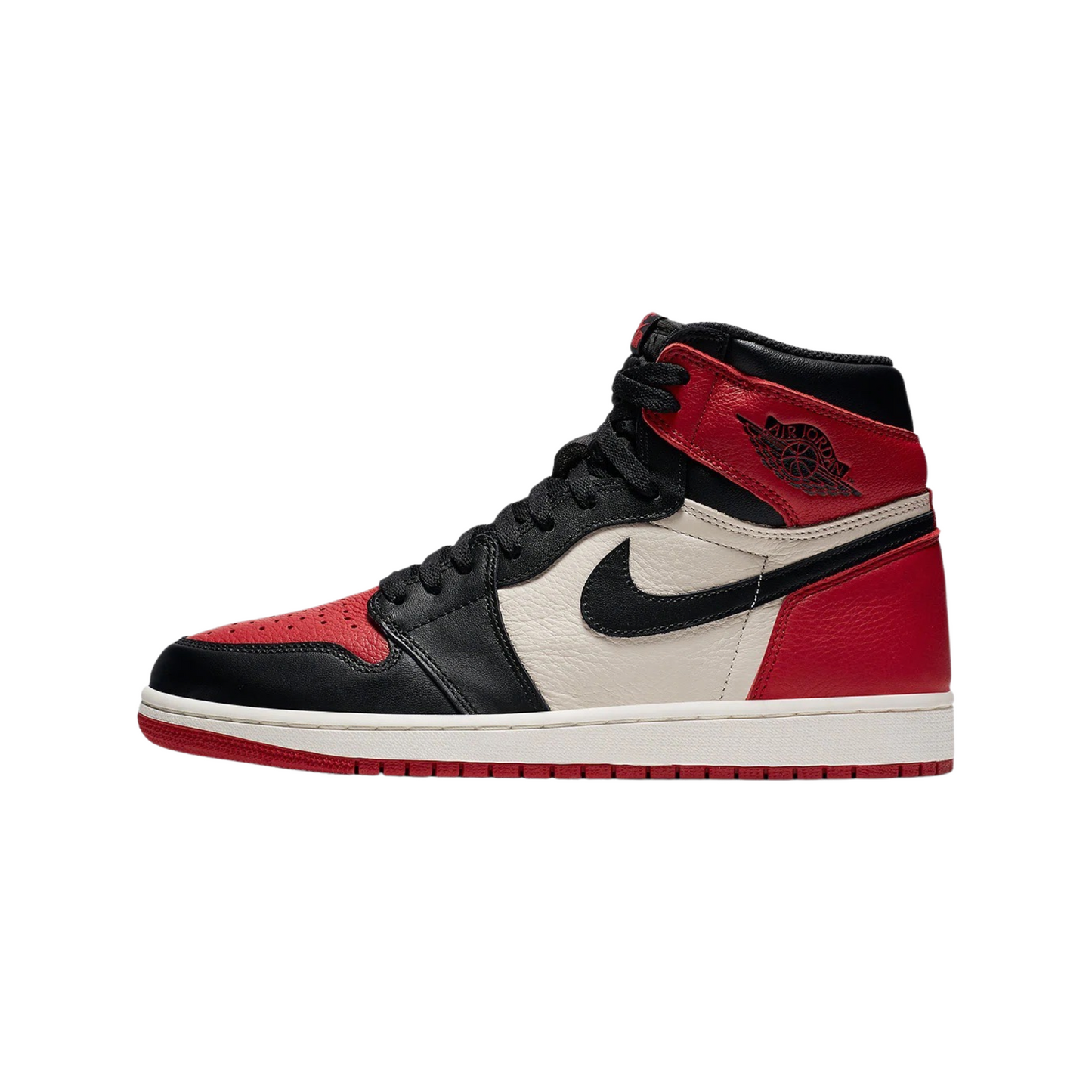 Air Jordan 1 Retro High OG Bred Toe Gym Red Black Summit White