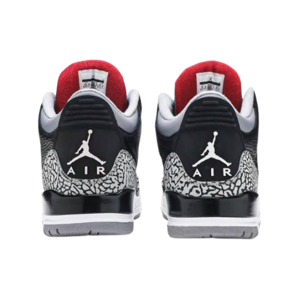 Air Jordan 3 Retro "Black Cement" 2011 Black Varsity Red Cement Grey