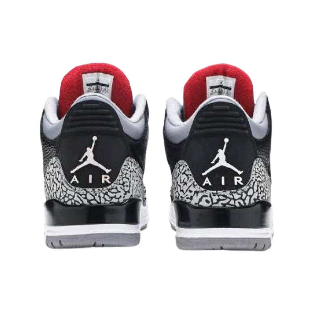 Air Jordan 3 Retro "Black Cement" 2011 Black Varsity Red Cement Grey