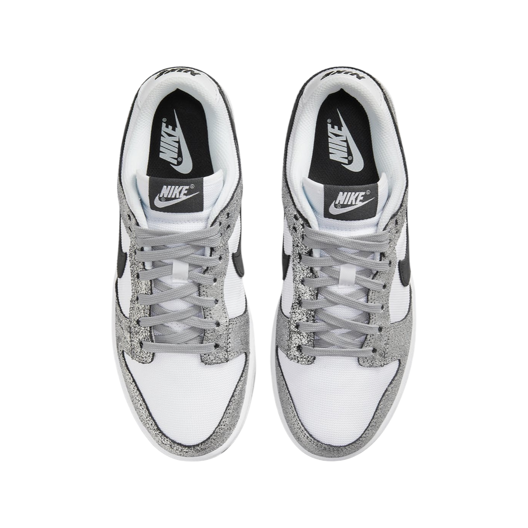 Nike Women's Dunk Low Metallic Silver Black White