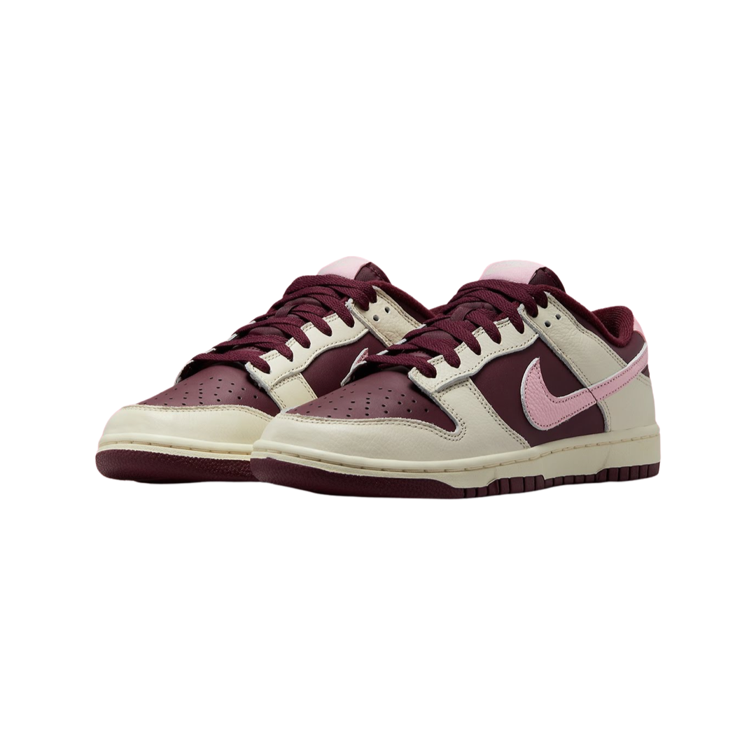 Nike Women's Dunk Low Premium Valentines Day Pale Ivory Medium Soft Pink Might Maroon