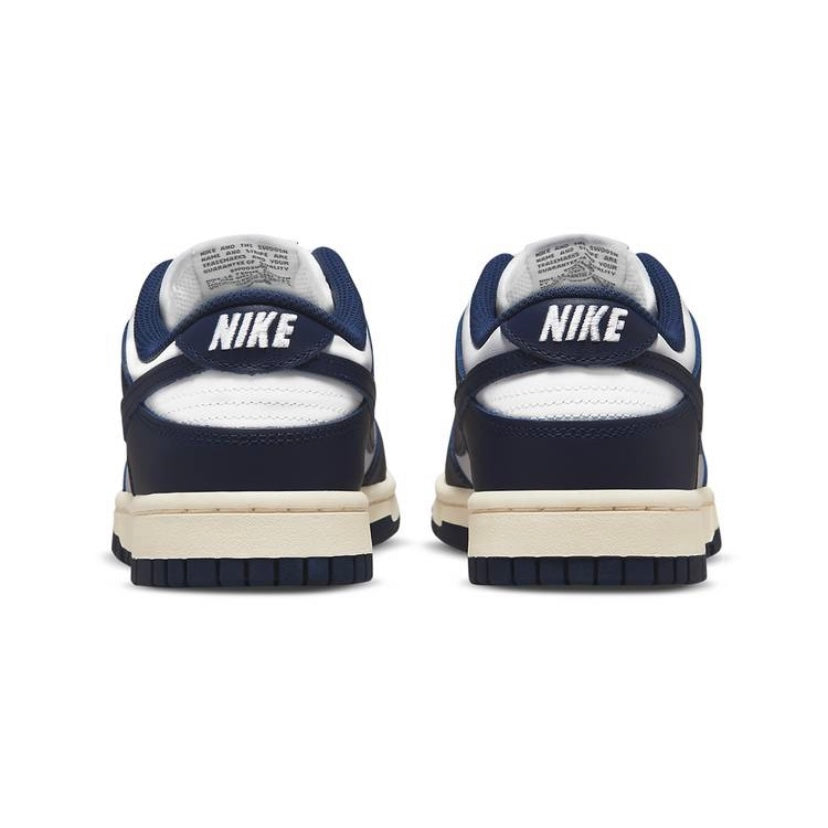 Women's Dunk Low White Navy Vintage Cream