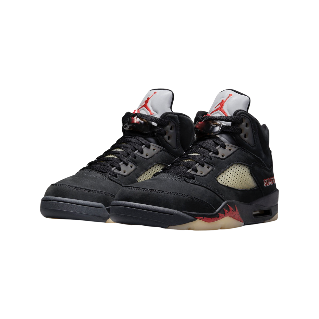 Women's Air Jordan 5 Retro Goretex Off Noir Fire Red Black