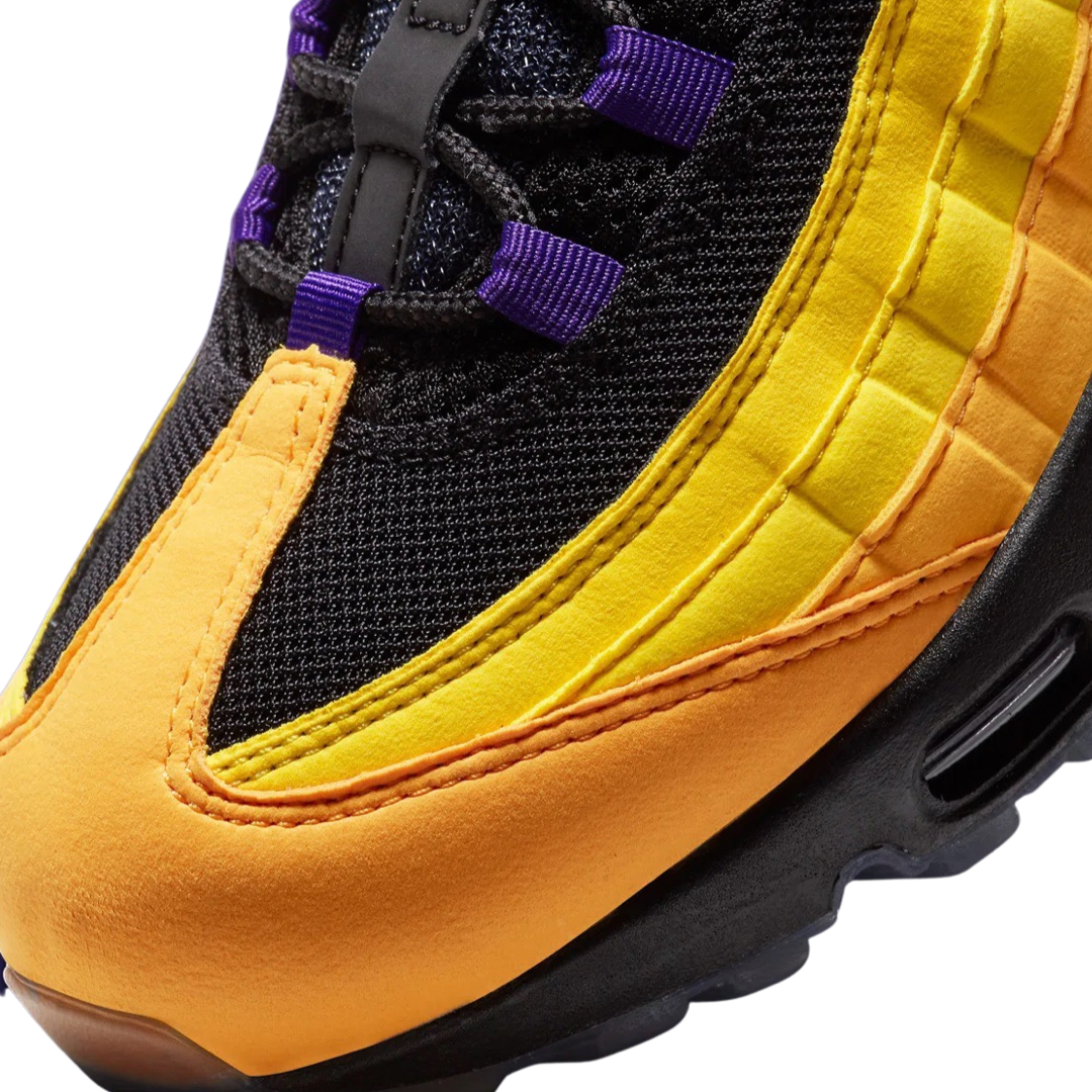 Nike Air Max 95 Lebron Lakers Black White Amarillo Court Purple