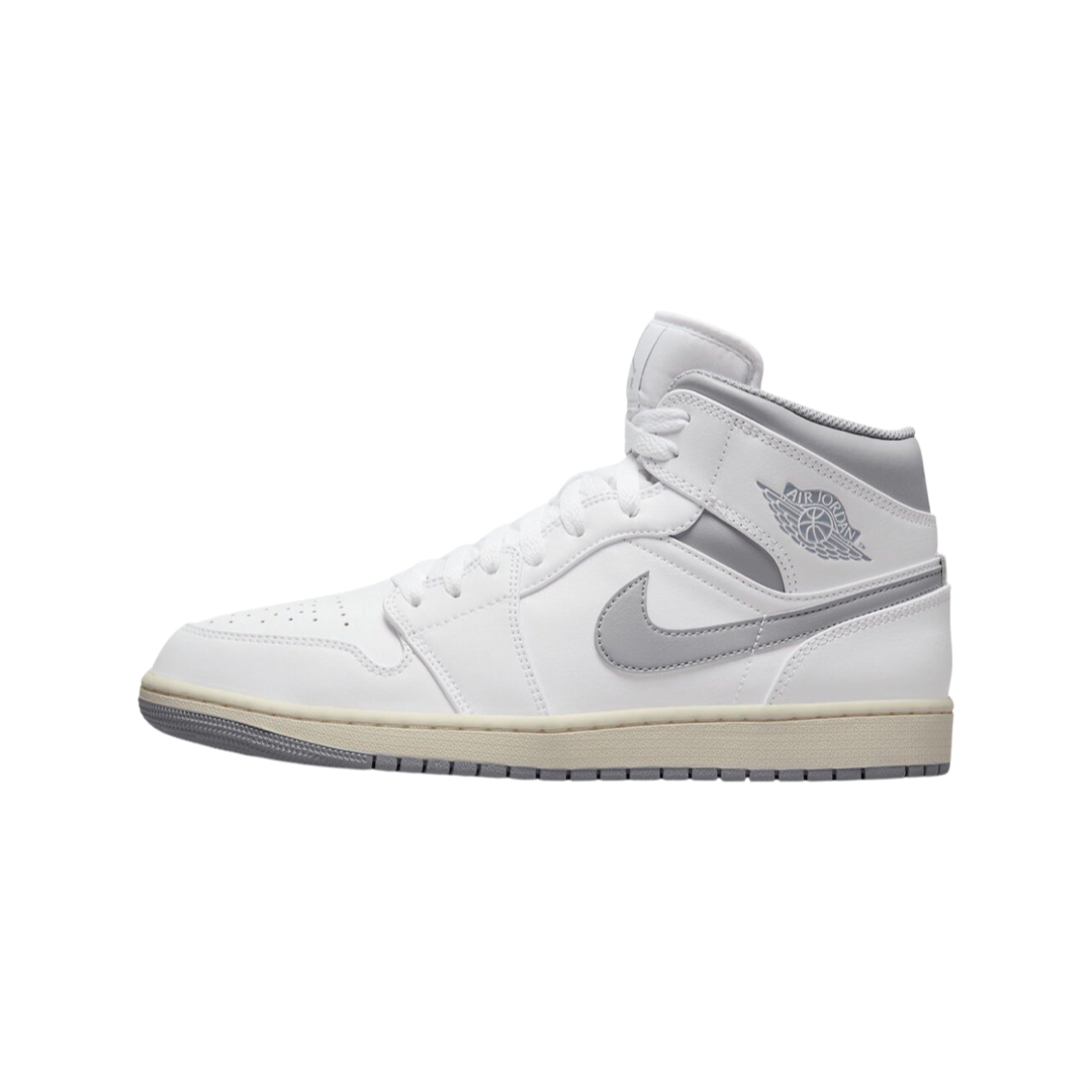 Air Jordan 1 Mid GS White Stealth Grey