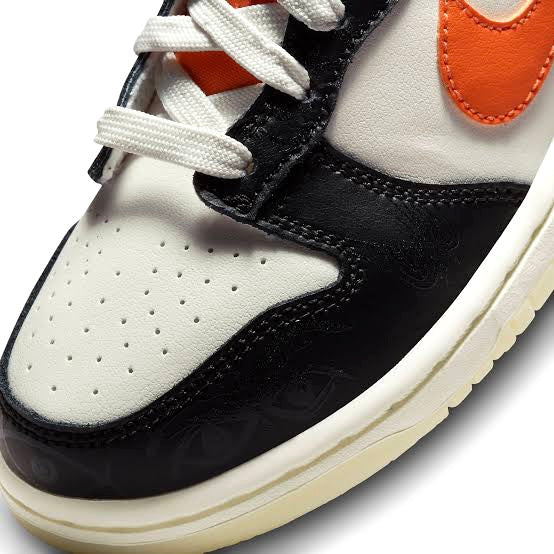 Nike Kids Dunk Low Halloween Black Orange PS White Pre-School By Nike