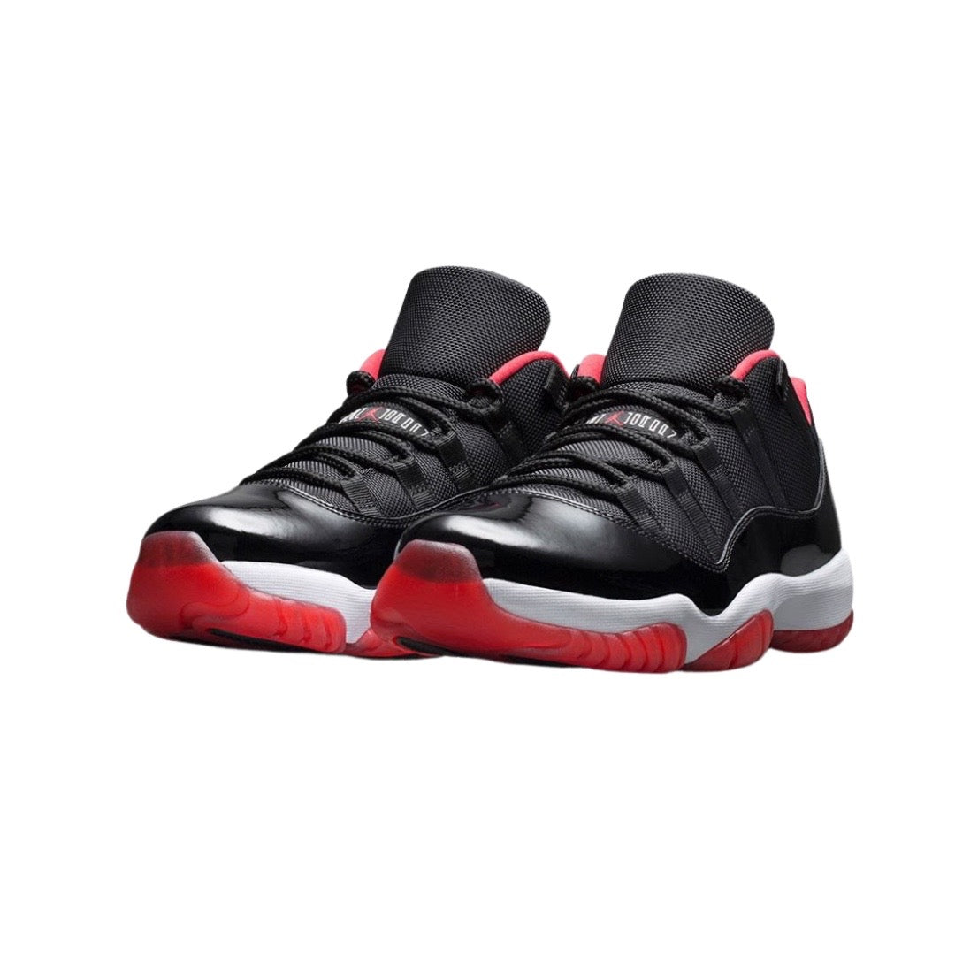 Air Jordan 11 Low BRED Black True Red White