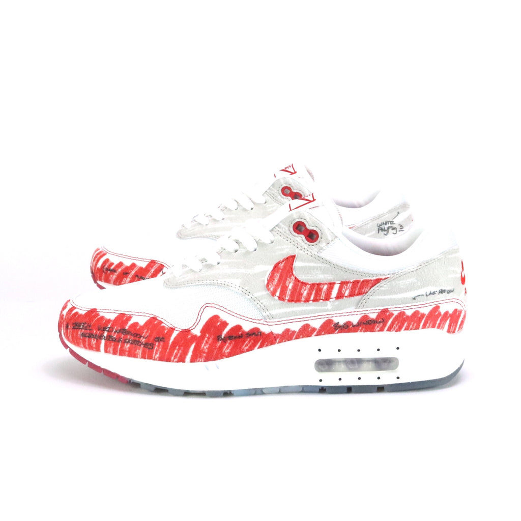 Nike Air Max 1 Tinker Sketch to Shelf White Sport Red Black Neutral Grey