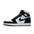 Women's Air Jordan 1 Retro High OG Panda Black Black Metallic Gold