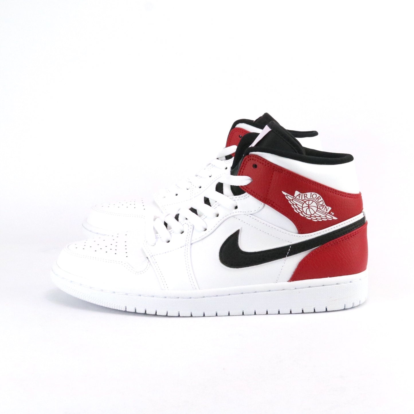 Air Jordan 1 Mid White Black Gym Red