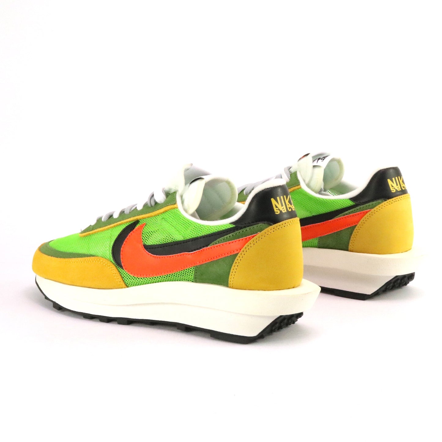 Nike x Sacai LD Waffle Green Gusto Safety Orange