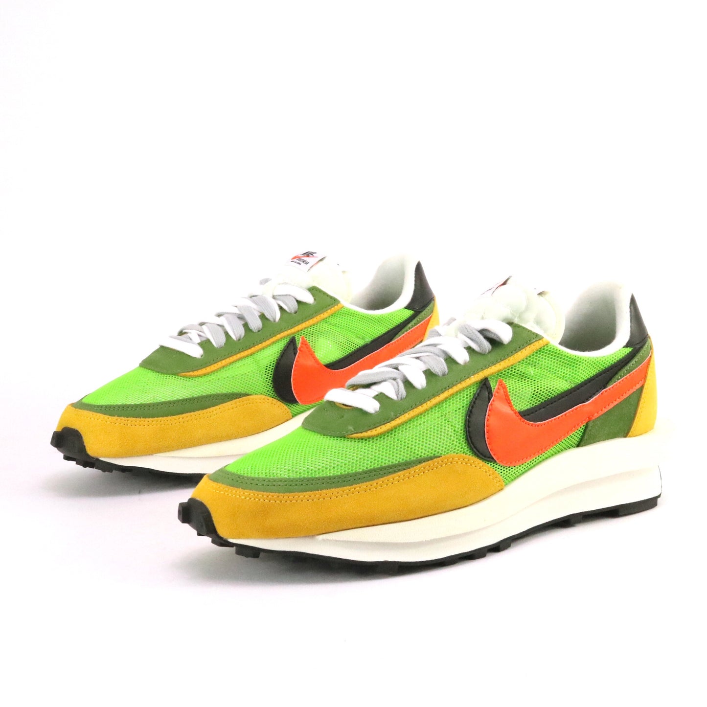 Nike x Sacai LD Waffle Green Gusto Safety Orange