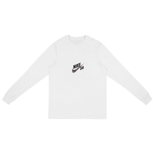 Travis Scott Cactus Jack Longsleeve T-Shirt White For Nike SB