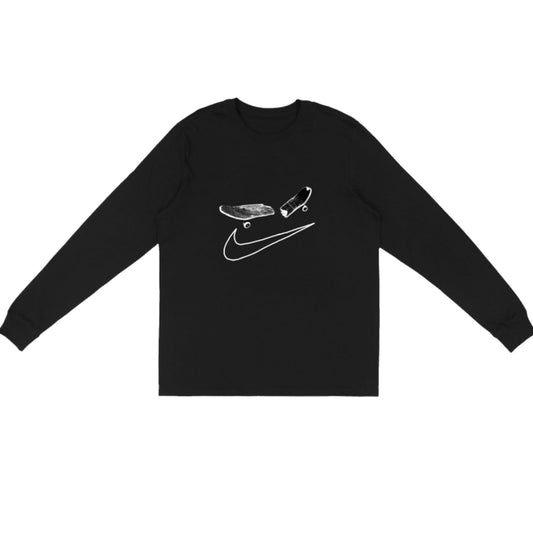 Travis Scott Cactus Jack Longsleeve T-Shirt Black  For Nike SB