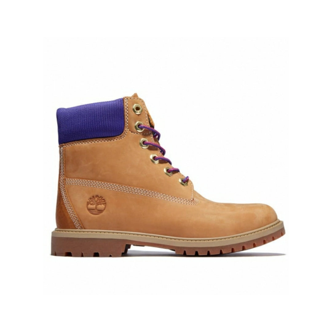 Women's Heritage 6-inch Boots Wheat Nubuck Purple By Timberland