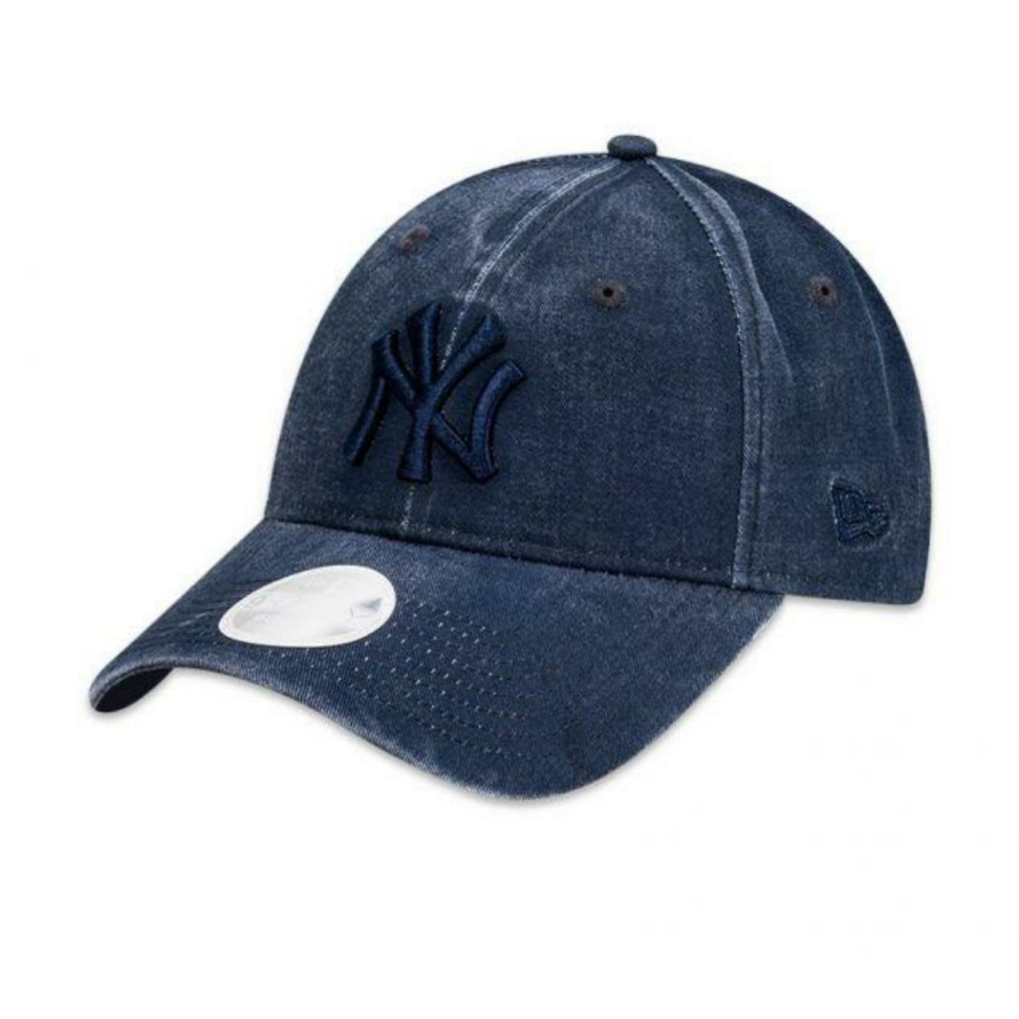 Womens New Era 9Forty Cloth Strap New York Yankees Overdye Tonal Navy